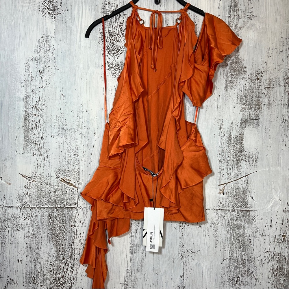 ZARA RUFFLED TOP | 4437/056 | - Picture 2 of 11